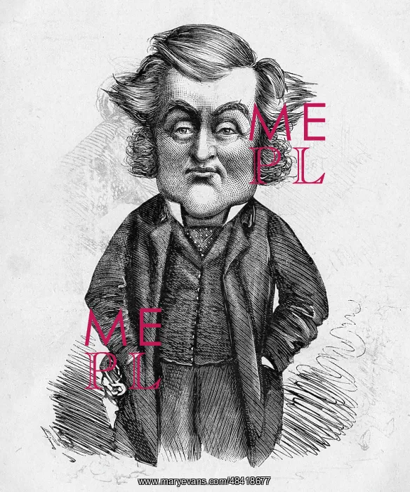 : Cartoon of John Maddison Morton, playwright : Cartoon of John Maddison Morton, playwright