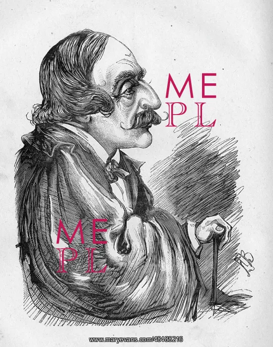 : Cartoon of John Palgrave Simpson, English playwright : Cartoon of John Palgrave Simpson, English playwright