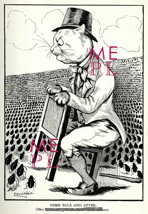 : Cartoon, John Redmond, Irish Home Rule : Cartoon, John Redmond, Irish Home Rule