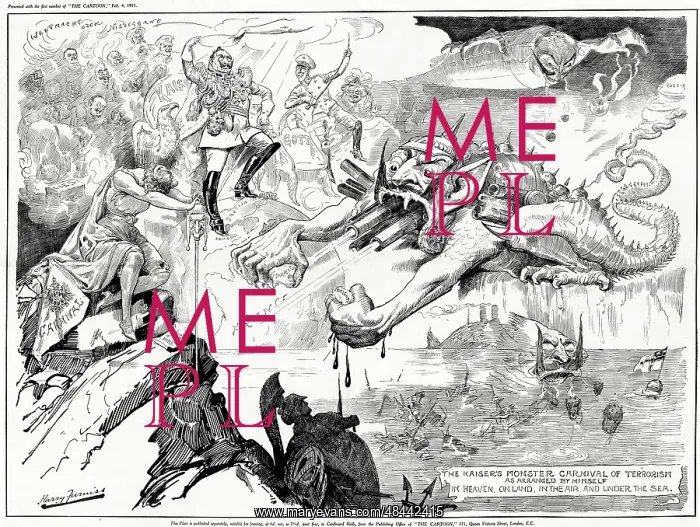  : Cartoon, The Kaiser's Monster, WW1