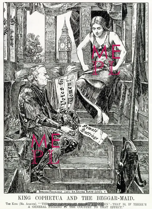 : Cartoon, King Cophetua and the Beggar-maid : Cartoon, King Cophetua and the Beggar-maid