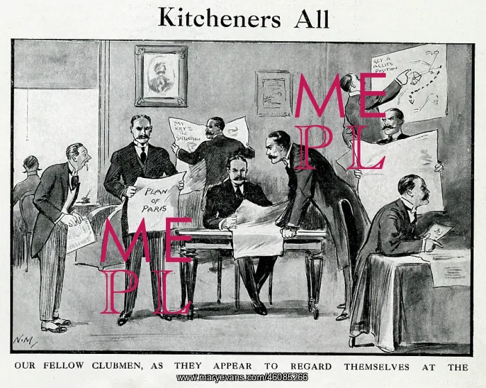: Cartoon, Kitcheners All, WW1 : Cartoon, Kitcheners All, WW1