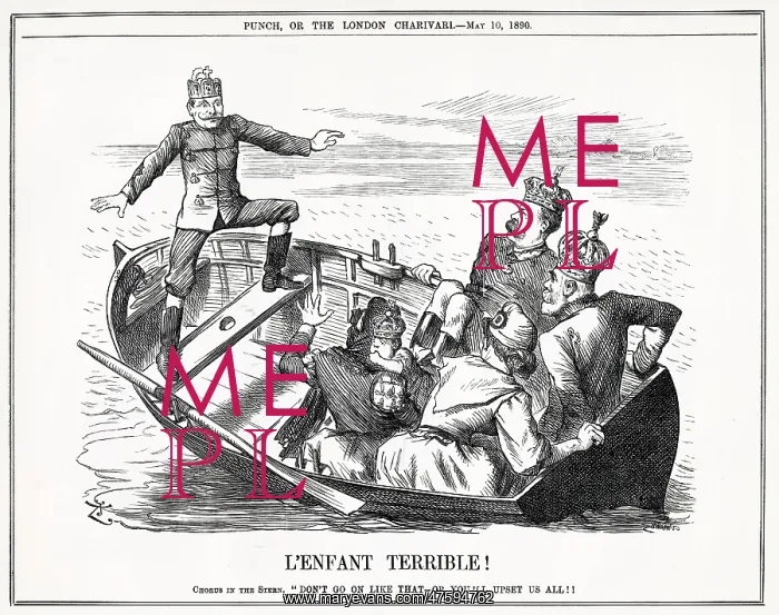 : Cartoon, L'enfant Terrible! (Kaiser Wilhelm II) : Cartoon, L'enfant Terrible! (Kaiser Wilhelm II)