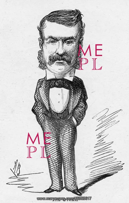 : Cartoon of the librettist Ws Gilbert : Cartoon of the librettist Ws Gilbert