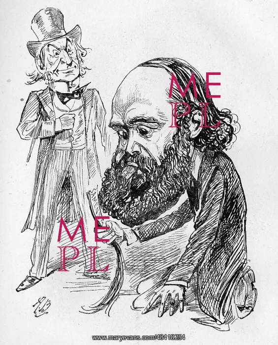 : Cartoon, Lord Salisbury and W E Gladstone : Cartoon, Lord Salisbury and W E Gladstone