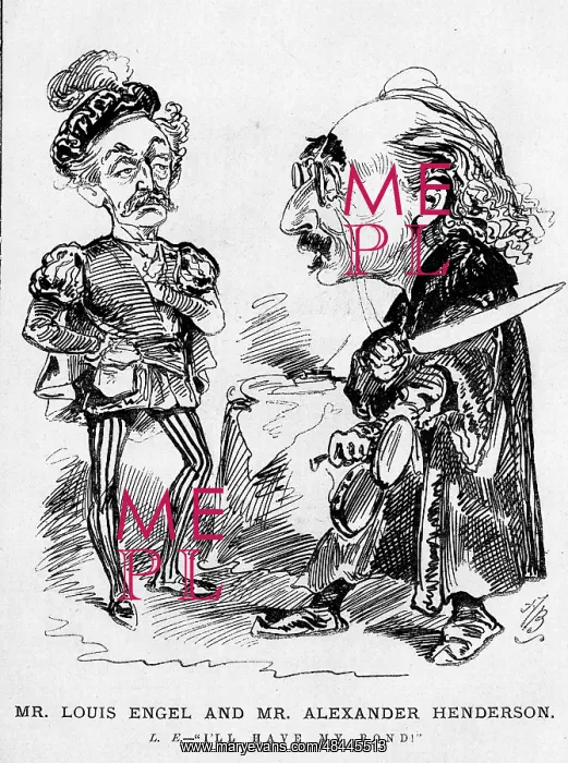 : Cartoon, Louis Engel and Alexander Henderson : Cartoon, Louis Engel and Alexander Henderson
