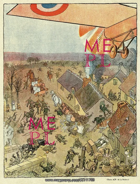 : Cartoon, Every man for himself, WW1 : Cartoon, Every man for himself, WW1