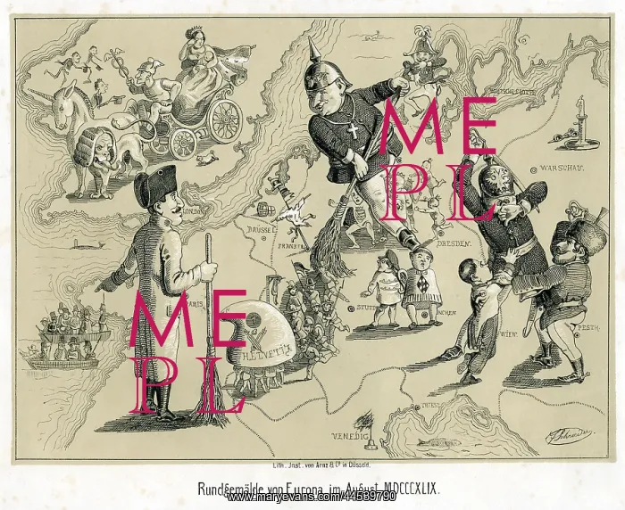  : Cartoon Map of Northern Europe
