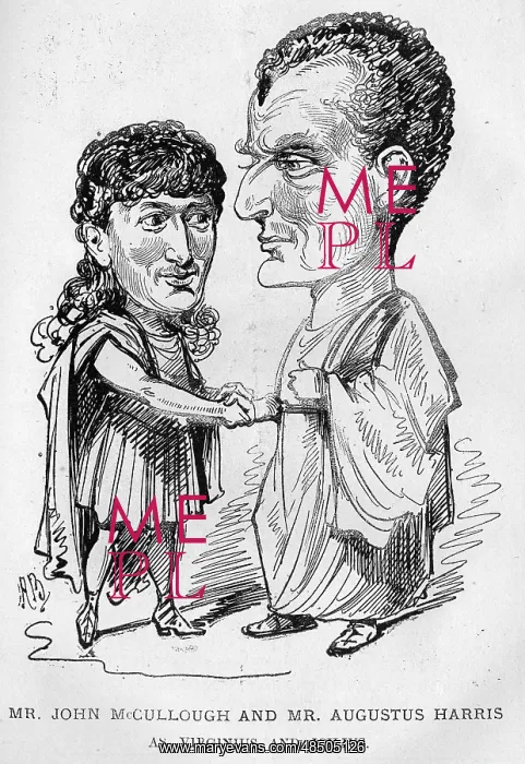 : Cartoon, McCullough and Harris in Virginius : Cartoon, McCullough and Harris in Virginius