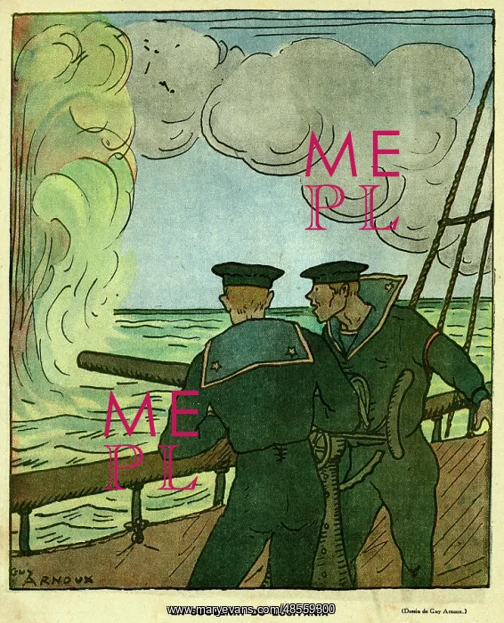 : Cartoon, In Memory of the Lusitania, WW1 : Cartoon, In Memory of the Lusitania, WW1
