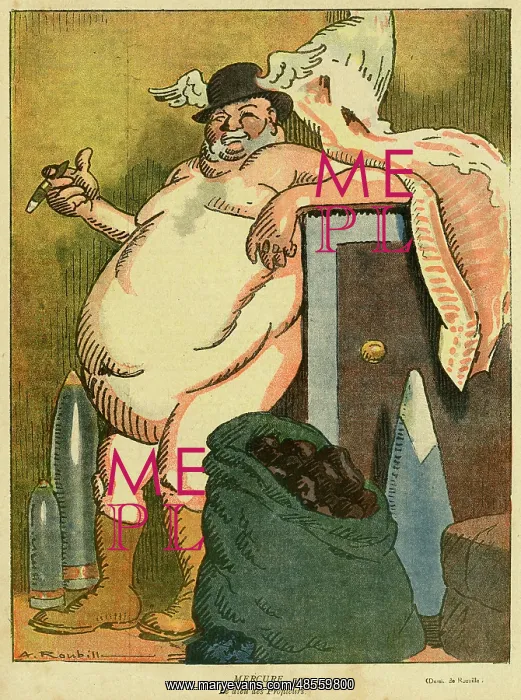 : Cartoon, Mercury, WW1 : Cartoon, Mercury, WW1
