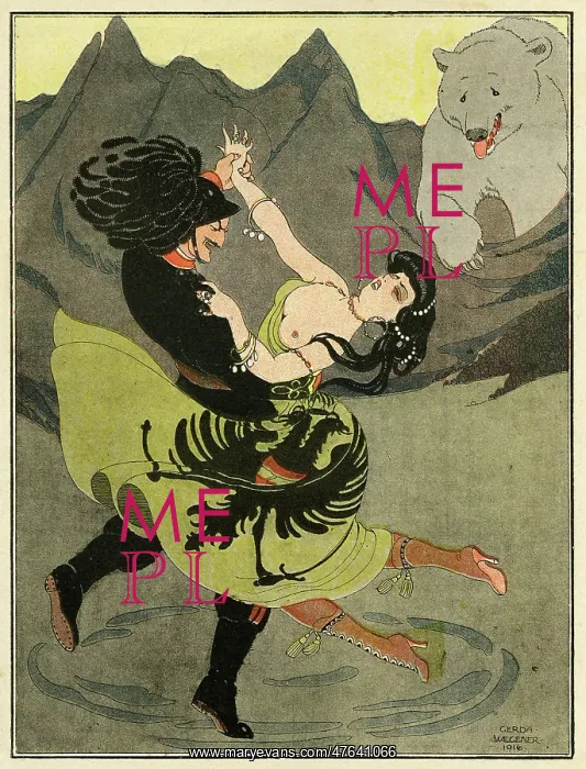 : Cartoon, The merry widow, WW1 : Cartoon, The merry widow, WW1