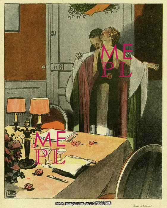 : Cartoon, Under the mistletoe : Cartoon, Under the mistletoe