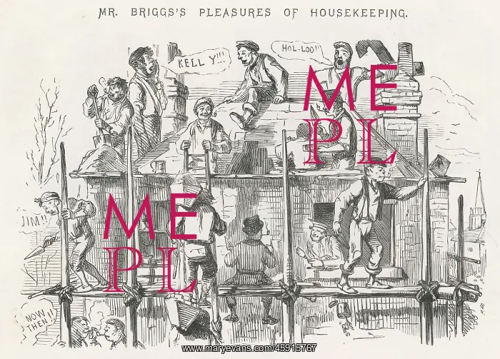 : Cartoon, Mr Briggs's Pleasures of Housekeeping : Cartoon, Mr Briggs's Pleasures of Housekeeping