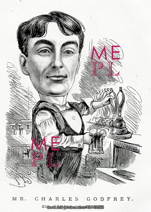 : Cartoon, Mr Charles Godfrey, His Newest Character : Cartoon, Mr Charles Godfrey, His Newest Character