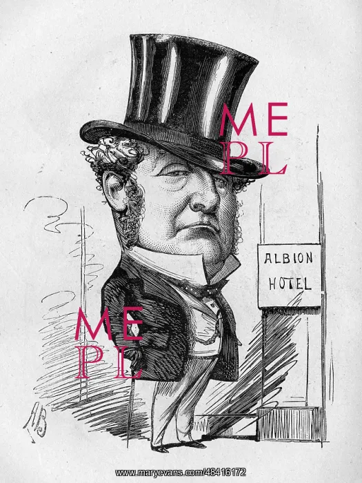 : Cartoon, Mr Cooper of the Albion Hotel : Cartoon, Mr Cooper of the Albion Hotel