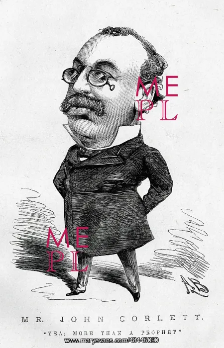 : Cartoon, Mr John Corlett, Sporting Times editor : Cartoon, Mr John Corlett, Sporting Times editor
