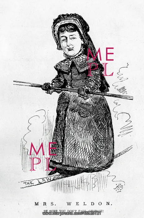 : Cartoon, Mrs Weldon, in litigation again : Cartoon, Mrs Weldon, in litigation again
