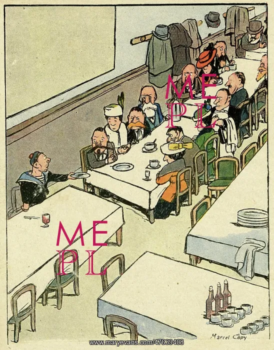 : Cartoon, Neglected sailor, WW1 : Cartoon, Neglected sailor, WW1