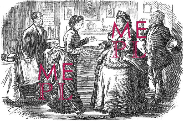 : Cartoon, new working class MP and his wife : Cartoon, new working class MP and his wife