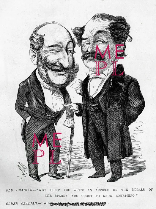 : Cartoon, Two Obadiahs, the morals of the stage : Cartoon, Two Obadiahs, the morals of the stage