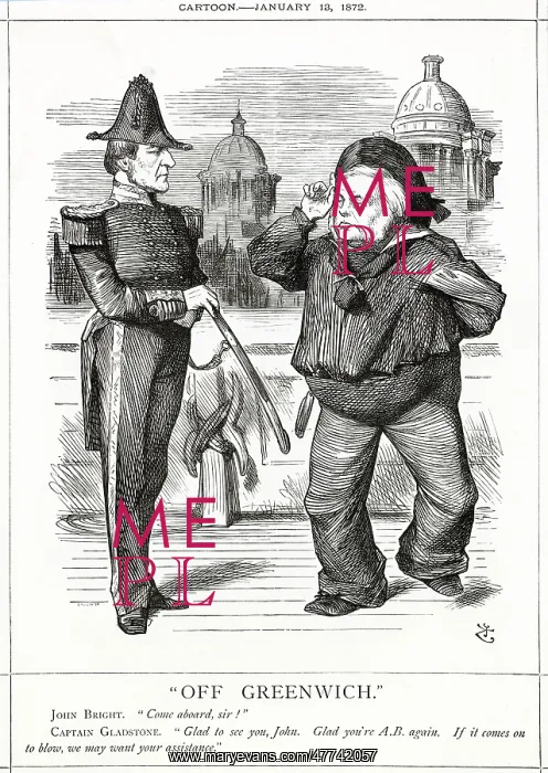 : Cartoon, Off Greenwich (Gladstone and Bright) : Cartoon, Off Greenwich (Gladstone and Bright)