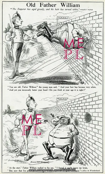 : Cartoon, Old Father William, WW1 : Cartoon, Old Father William, WW1