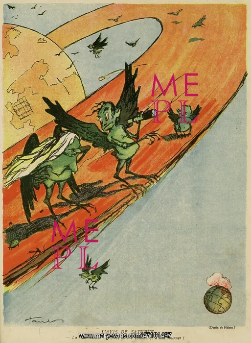 : Cartoon, The opinion of Saturn, WW1 : Cartoon, The opinion of Saturn, WW1