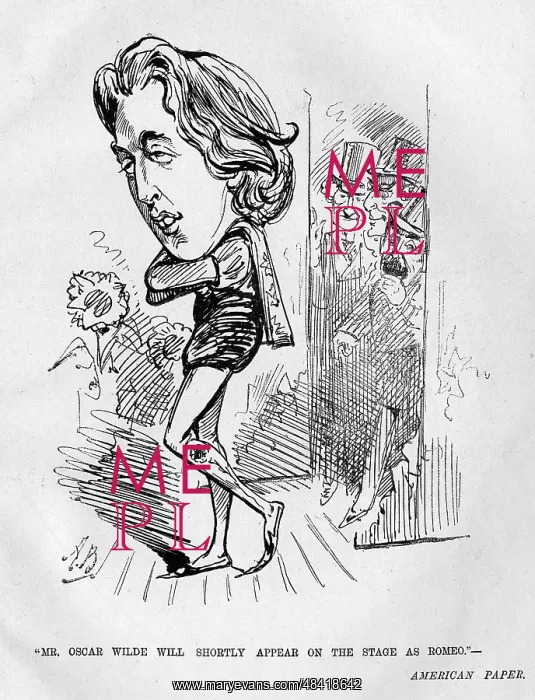 : Cartoon, Oscar Wilde as Romeo : Cartoon, Oscar Wilde as Romeo