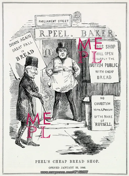 : Cartoon, Peel's Cheap Bread Shop : Cartoon, Peel's Cheap Bread Shop