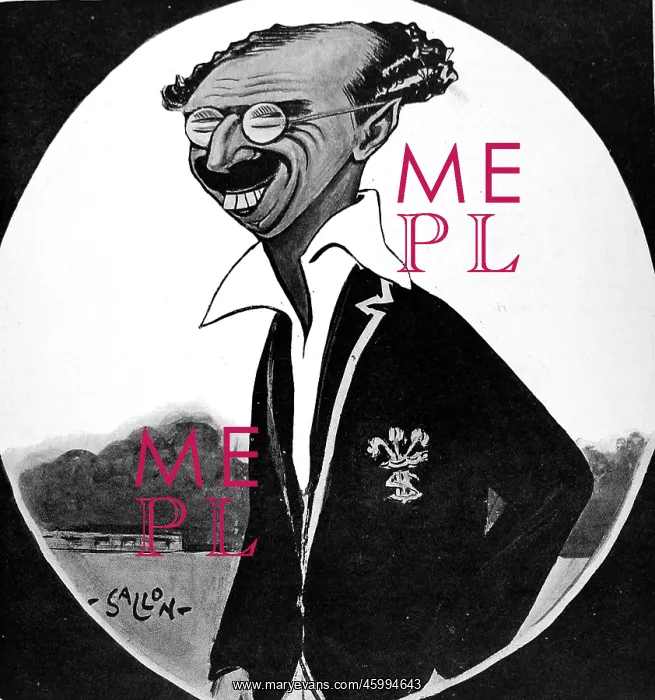 : Cartoon of Percy Fender, 1929 : Cartoon of Percy Fender, 1929