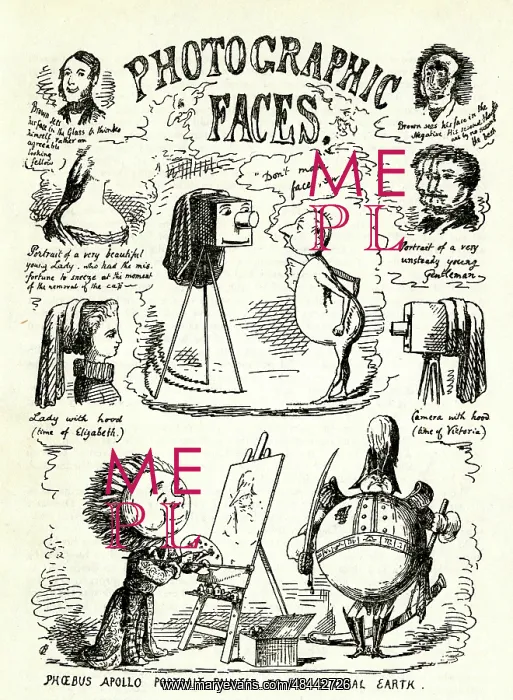  : Cartoon, Photographic Faces by Cuthbert Bede