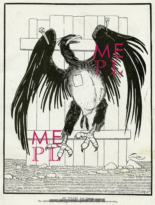 : Cartoon, On the Pillory, WW1 : Cartoon, On the Pillory, WW1