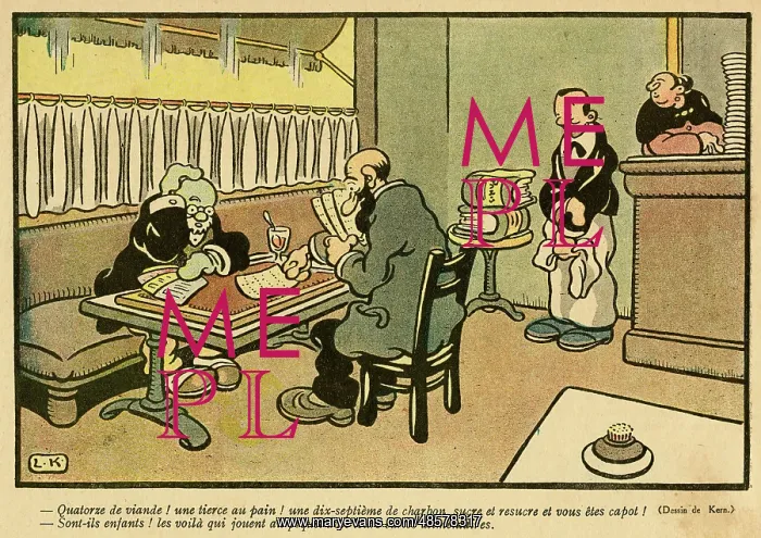 : Cartoon, Playing cards, WW1 : Cartoon, Playing cards, WW1