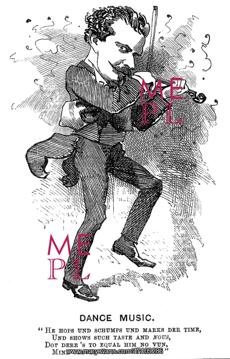 : Cartoon portrait, Edvard Strauss, Austrian musician : Cartoon portrait, Edvard Strauss, Austrian musician