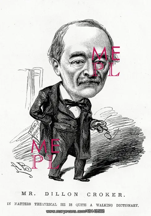 : Cartoon portrait, Mr Dillon Croker : Cartoon portrait, Mr Dillon Croker