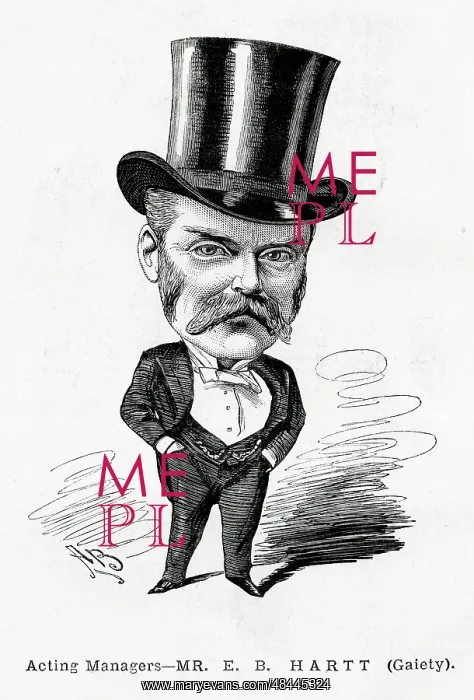 : Cartoon portrait, Mr E B Hartt, Acting Manager : Cartoon portrait, Mr E B Hartt, Acting Manager