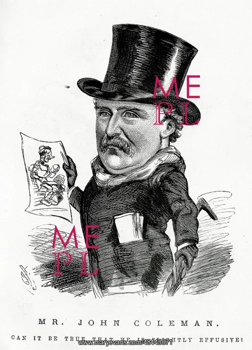 : Cartoon portrait, Mr John Coleman : Cartoon portrait, Mr John Coleman