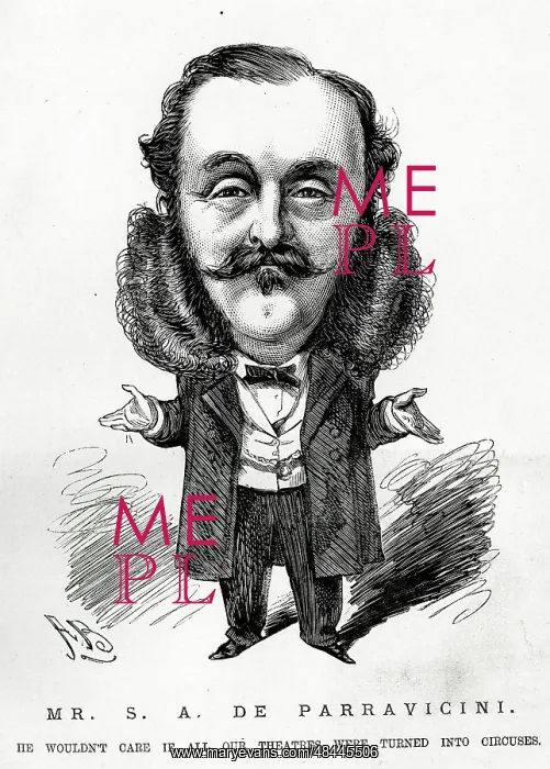 : Cartoon portrait, Mrs A de Parravicini : Cartoon portrait, Mrs A de Parravicini