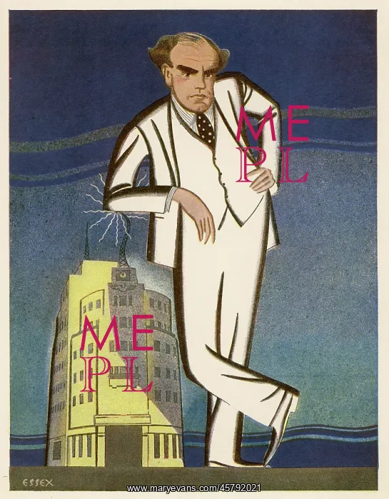 : Cartoon portrait of Sir John Reith : Cartoon portrait of Sir John Reith