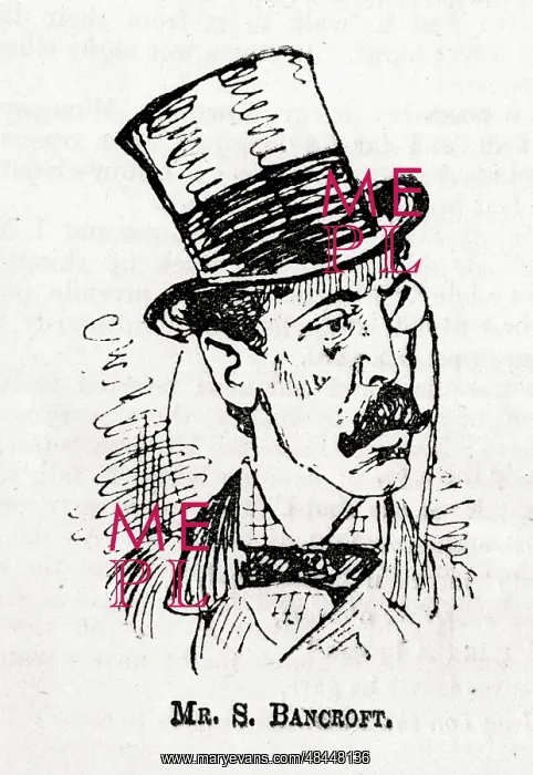 : Cartoon portrait, Sir Squire Bancroft, actor-manager : Cartoon portrait, Sir Squire Bancroft, actor-manager