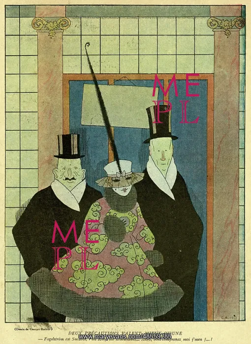 : Cartoon, Two precautions are better than one, WW1 : Cartoon, Two precautions are better than one, WW1