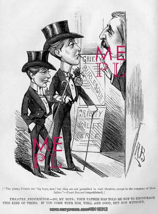 : Cartoon, two Princes and John Hollingshead, manager : Cartoon, two Princes and John Hollingshead, manager