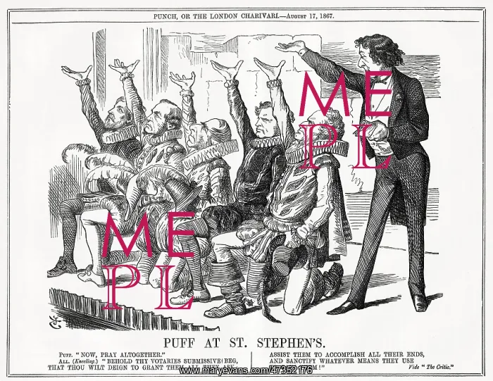 : Cartoon, Puff at St Stephen's (Disraeli) : Cartoon, Puff at St Stephen's (Disraeli)