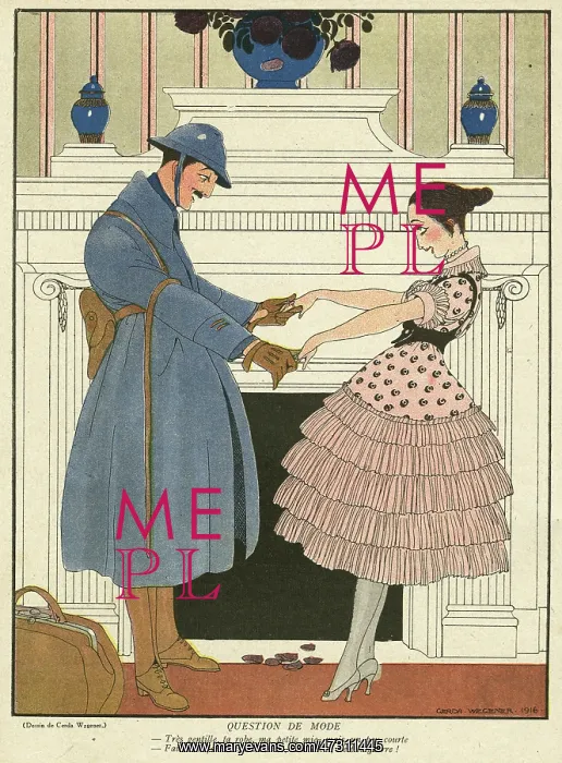 : Cartoon, A Question of Style, WW1 : Cartoon, A Question of Style, WW1