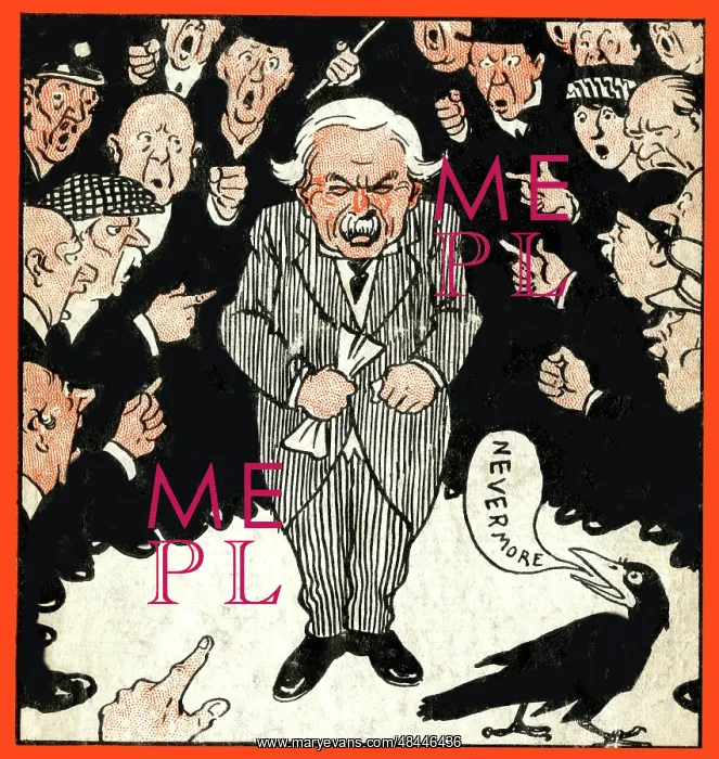 : Cartoon, Quoth the Raven, David Lloyd George : Cartoon, Quoth the Raven, David Lloyd George
