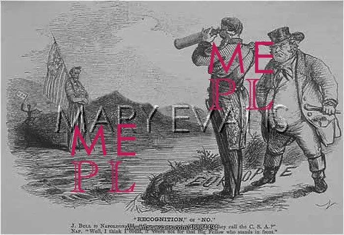 : Cartoon, Recognition or No (Confederates) : Cartoon, Recognition or No (Confederates)