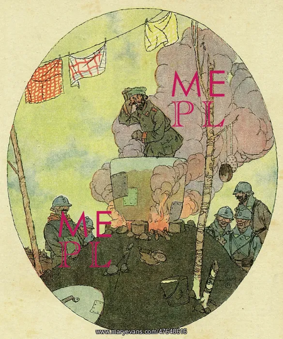 : Cartoon, The right way, WW1 : Cartoon, The right way, WW1