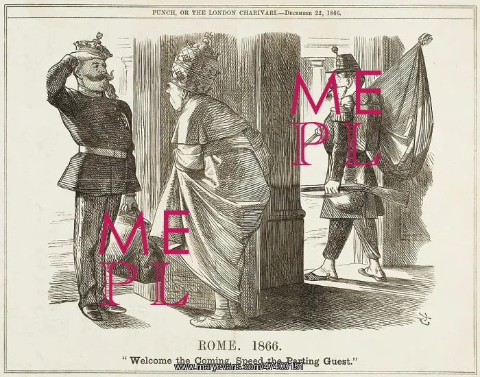 : Cartoon, Rome. 1866 : Cartoon, Rome. 1866