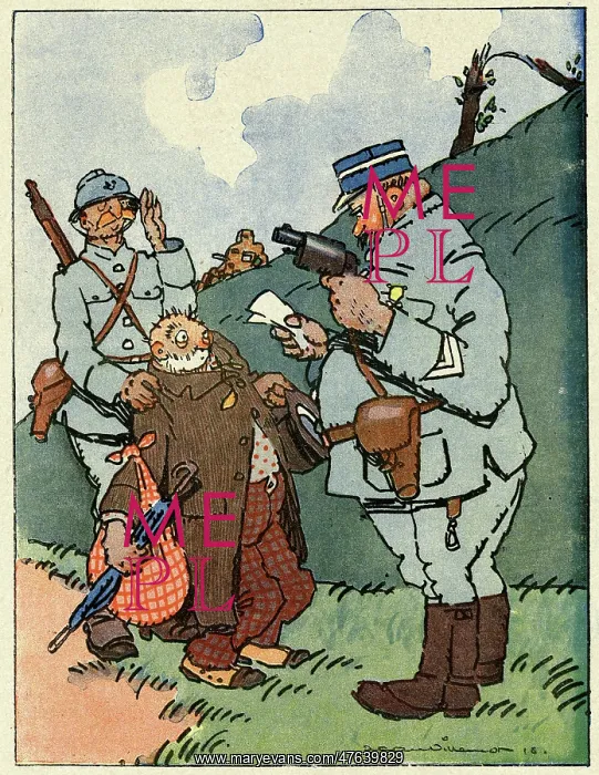  : Cartoon, Round figures, WW1